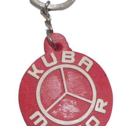 Anahtarlık Silikon Kuba Motor 1.Sınıf (Kırmızı-Beyaz)