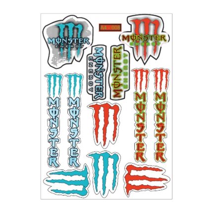 Gogo A4 Sticker 008 Tek Peket Çoklu Sticker[ Monster ]