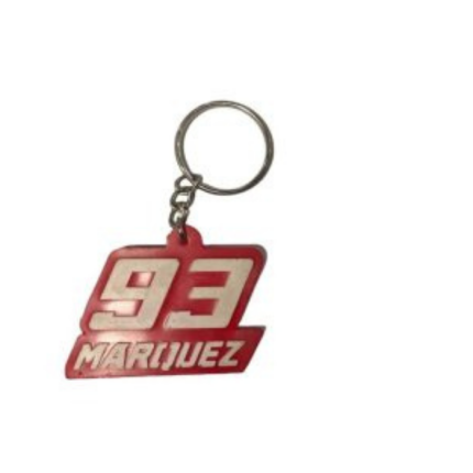 Anahtarlık Silikon 93 1. Sınıf (Kırmızı-Beyaz)